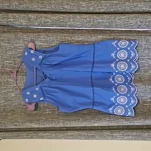 Blue womens vest